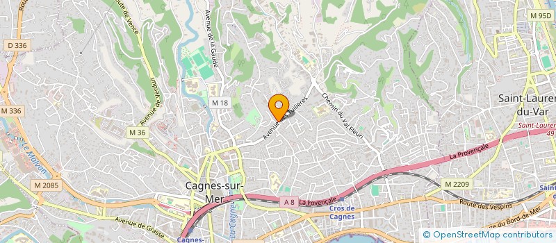 localisation de l'entreprise ASSISTANCE EXPRESSE INFORMATIQUE  CAGNES-SUR-MER