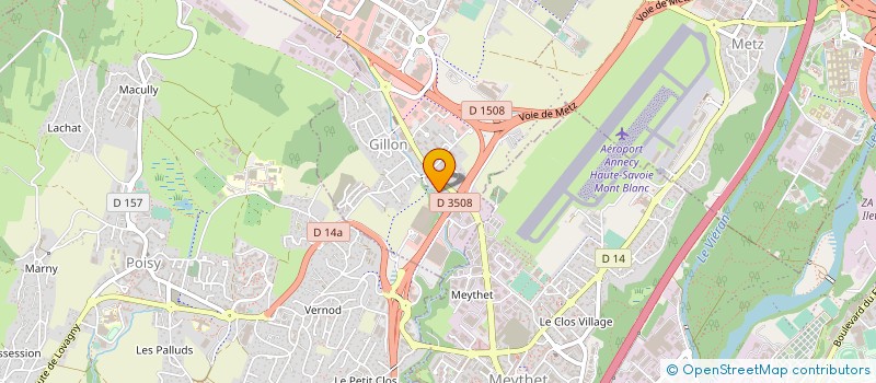 localisation de l'entreprise ASSISTANCE FINANCIERE ET PATRIMONIALE  EPAGNY METZ-TESSY