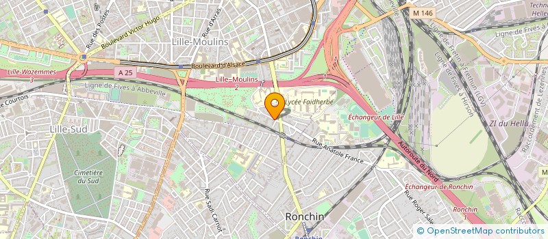 localisation de l'entreprise ASSISTANCE FORMATION à LILLE