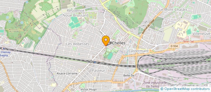 localisation de l'entreprise ASSISTANCE FORMATION INFORMAT BUREAUTIQU à CHELLES