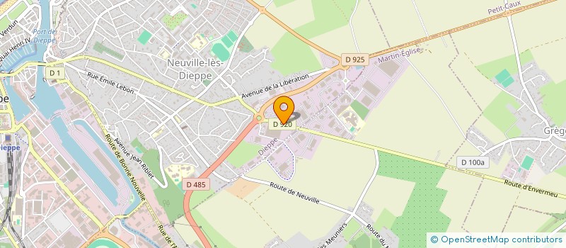 localisation de l'entreprise ASSISTANCE & FORMATION MACHINES OUTILS à DIEPPE
