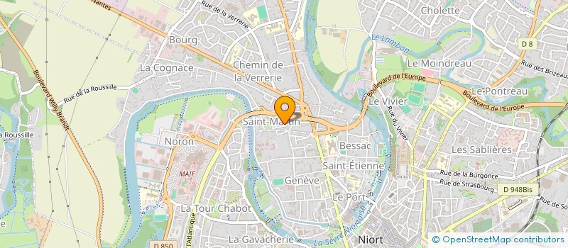 localisation de l'entreprise ASSISTANCE FOURNIL à NIORT
