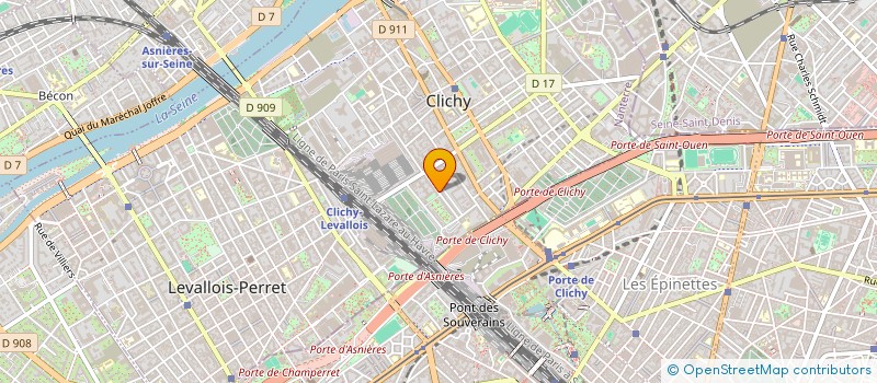 localisation de l'entreprise ASSISTANCE FRANCE HABITAT à CLICHY