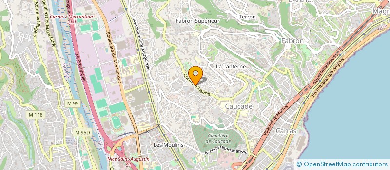 localisation de l'entreprise ASSISTANCE FROID CLIMATISATION 06 à NICE