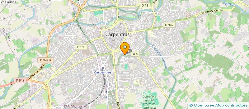 localisation de l'entreprise ASSISTANCE FUNERAIRE FAURE  CARPENTRAS