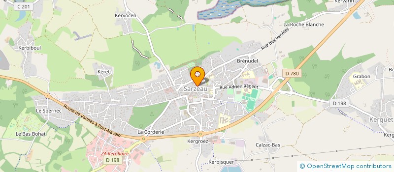 localisation de l'entreprise ASSISTANCE FUNERAIRE L&S  SARZEAU