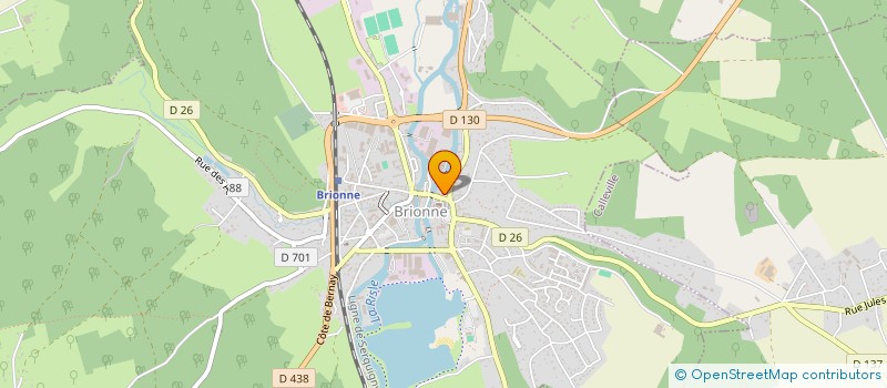 localisation de l'entreprise ASSISTANCE GAZ 27  BRIONNE