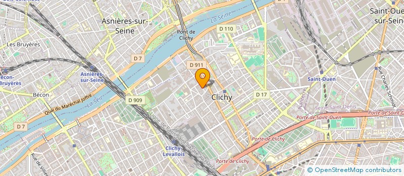 localisation de l'entreprise ASSISTANCE GESTION INFORMATIQUE RESEAUX à CLICHY