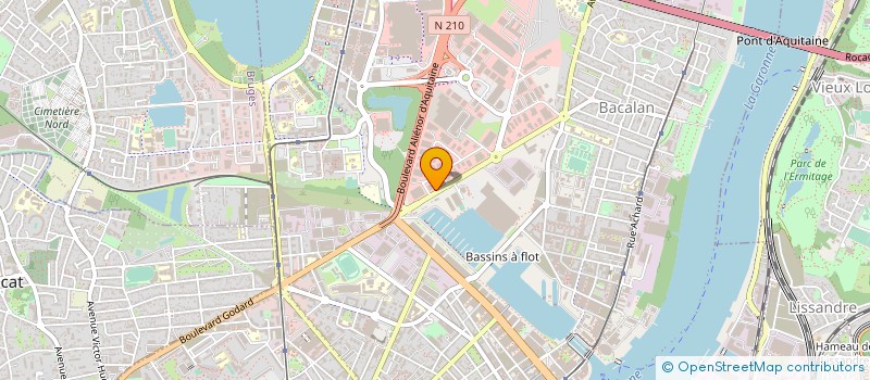 localisation de l'entreprise ASSISTANCE HABITAT SERVICE à BORDEAUX
