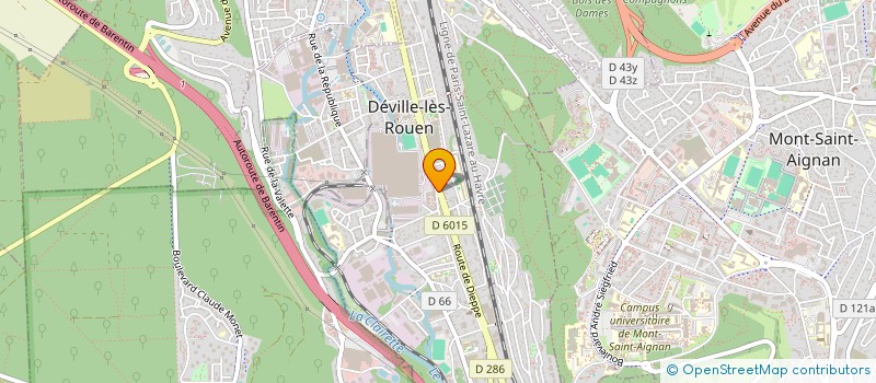 localisation de l'entreprise ASSISTANCE HABITATION 76 à DEVILLE-LES-ROUEN