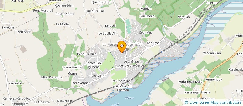 localisation de l'entreprise ASSISTANCE INFORMATIQUE BRESTOISE  LA FOREST-LANDERNEAU