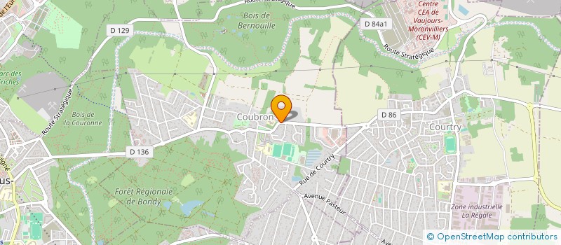 localisation de l'entreprise ASSISTANCE INFORMATIQUE RESEAUX ET SCE à COUBRON