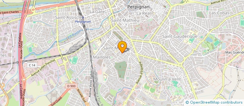 localisation de l'entreprise ASSISTANCE INFORMATIQUE ROUSSILLONNAISE  PERPIGNAN