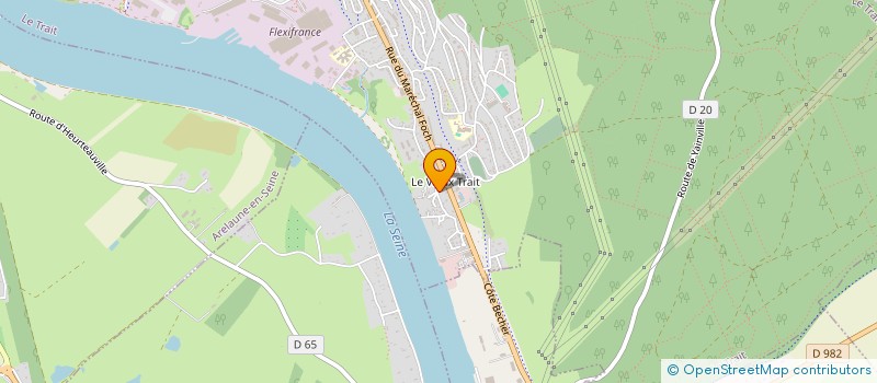 localisation de l'entreprise ASSISTANCE INSPECTION CONTROLE REGLEMENTAIRE EPREUVE  LE TRAIT