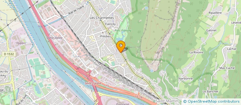 localisation de l'entreprise ASSISTANCE ISERE DEPANNAGE  SAINT-MARTIN-LE-VINOUX