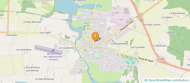 localisation de l'entreprise ASSISTANCE JARDINS COULONNIER  OMBREE D'ANJOU