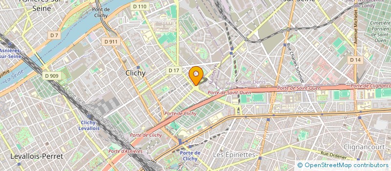 localisation de l'entreprise ASSISTANCE LEBLANC à CLICHY