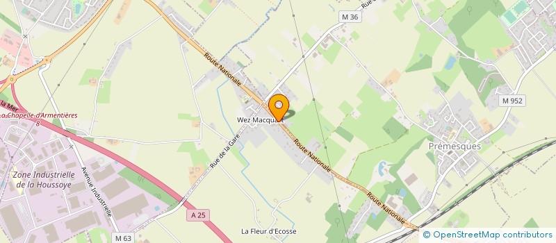 localisation de l'entreprise ASSISTANCE LOGISTIQUE INTERNATION MORET à ENNETIERES-EN-WEPPES