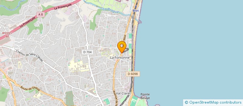 localisation de l'entreprise ASSISTANCE LOISIR SERVICE à ANTIBES