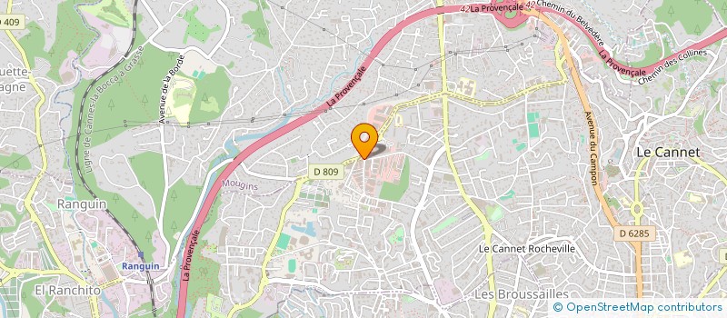localisation de l'entreprise ASSISTANCE LOISIRS ENVIRONNEMENT SPORTS à LE CANNET