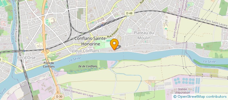 localisation de l'entreprise ASSISTANCE-MACONNERIE-TRAVAUX à CONFLANS-SAINTE-HONORINE