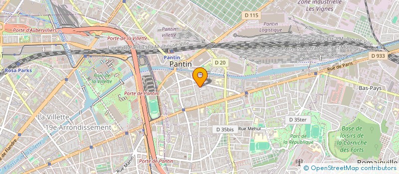 localisation de l'entreprise ASSISTANCE MAINTENANCE CONDITIONNEMENT à PANTIN