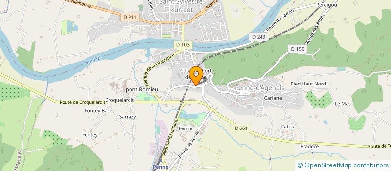 localisation de l'entreprise ASSISTANCE MAINTENANCE INDUSTRIELLE  PENNE-D'AGENAIS