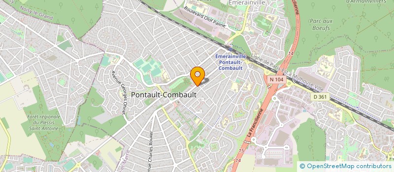 localisation de l'entreprise ASSISTANCE MAINTENANCE INSTALLATION à PONTAULT-COMBAULT