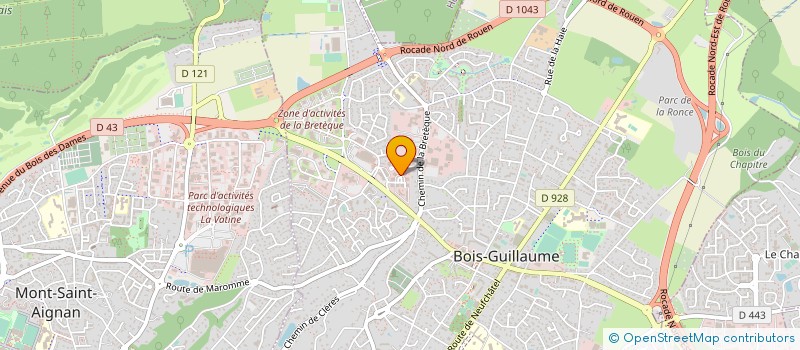 localisation de l'entreprise ASSISTANCE MAINTENANCE POUR L INFORMATIQUE à BOIS-GUILLAUME