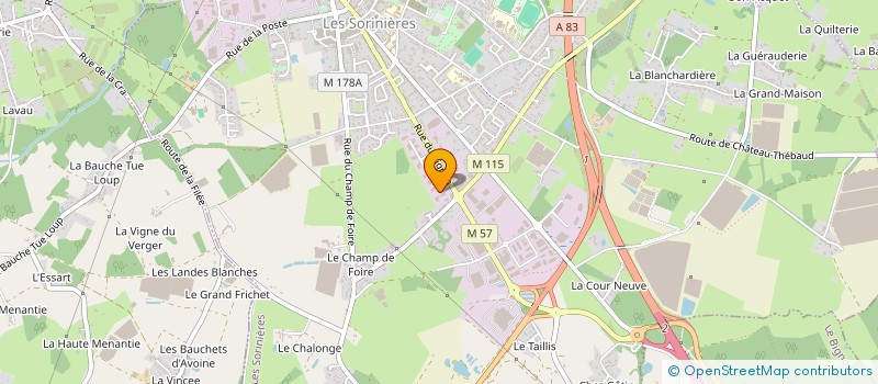 localisation de l'entreprise ASSISTANCE MAINTENANCE RESEAU ET SERVICE à LES SORINIERES