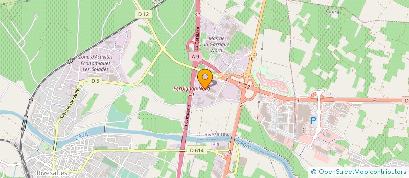 localisation de l'entreprise ASSISTANCE MAINTENANCE SECURITE  RIVESALTES