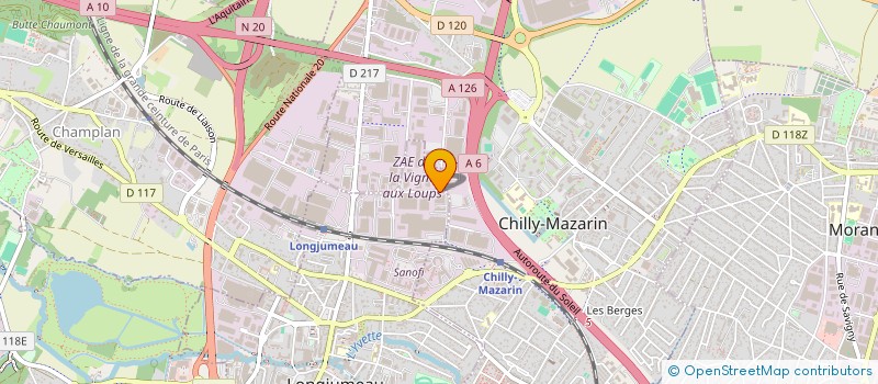 localisation de l'entreprise ASSISTANCE MATERIEL SERVICE 2000 à LONGJUMEAU