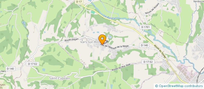 localisation de l'entreprise ASSISTANCE MEDIATION CONSEIL  VARS-SUR-ROSEIX