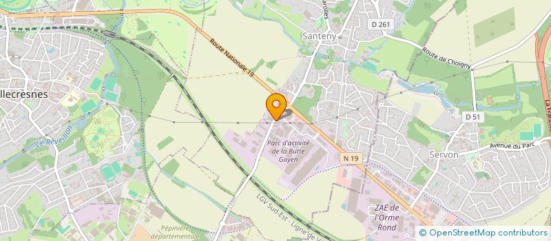 localisation de l'entreprise ASSISTANCE MEDICALE AUX SPORTS  SANTENY