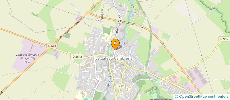localisation de l'entreprise ASSISTANCE MEDICALE CATESIENNE à LE CATEAU-CAMBRESIS