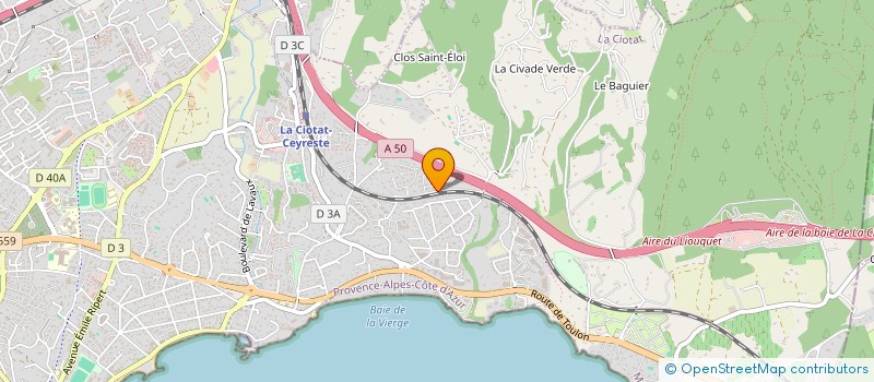 localisation de l'entreprise ASSISTANCE MIDI PLOMBERIE à LA CIOTAT