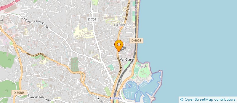 localisation de l'entreprise ASSISTANCE MOBILE SANITAIRE à ANTIBES