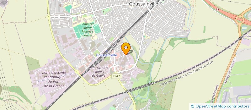 localisation de l'entreprise ASSISTANCE MONDIAL PROTECTION SECURITE à GOUSSAINVILLE
