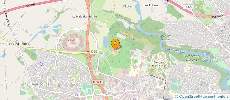 localisation de l'entreprise ASSISTANCE MULTI SERVICE SERRURERIE à BEAUCOUZE