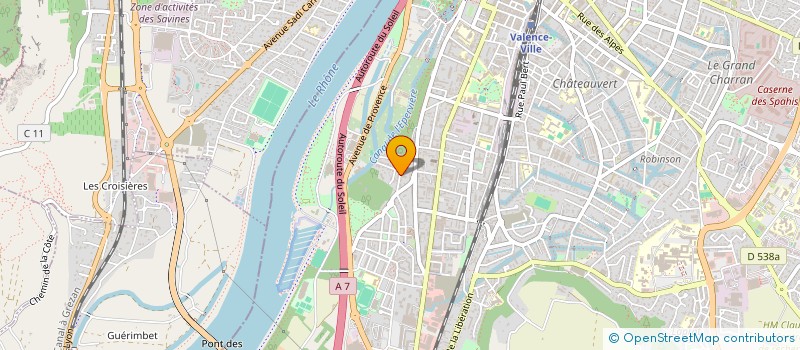 localisation de l'entreprise ASSISTANCE NAUTIQUE  VALENCE