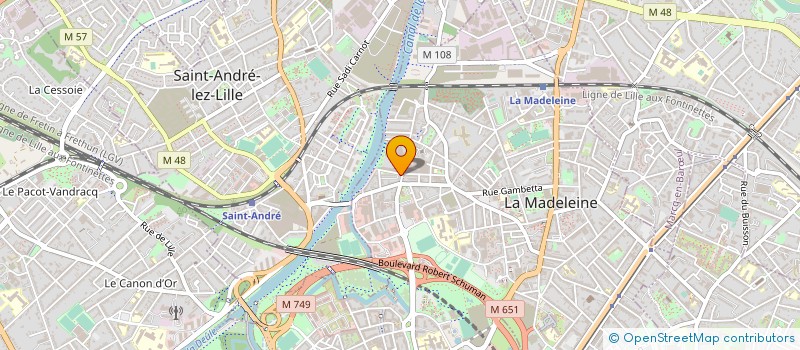localisation de l'entreprise ASSISTANCE NUMERIQUE FAMILIALE à LA MADELEINE