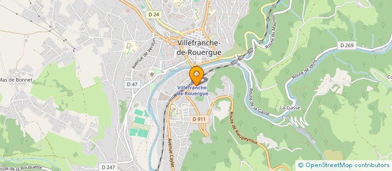 localisation de l'entreprise ASSISTANCE OCCITANIE SANTE à VILLEFRANCHE-DE-ROUERGUE