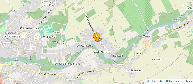 localisation de l'entreprise ASSISTANCE PEINTURES DIFFUSION  VINEUIL