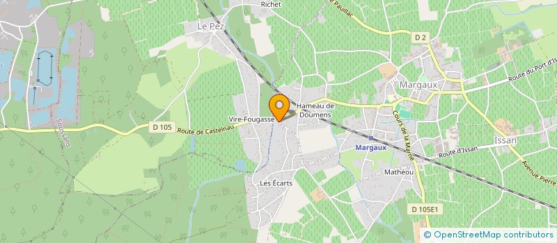 localisation de l'entreprise ASSISTANCE PISCINE  MARGAUX-CANTENAC