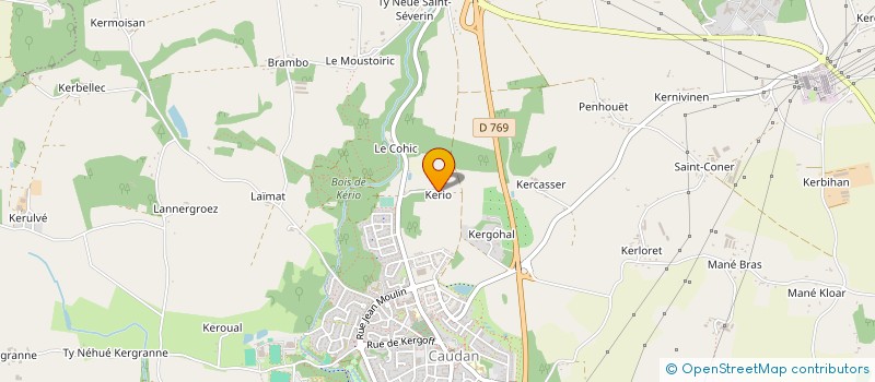 localisation de l'entreprise ASSISTANCE POMPES FUNEBRES GRAGNIC à CAUDAN
