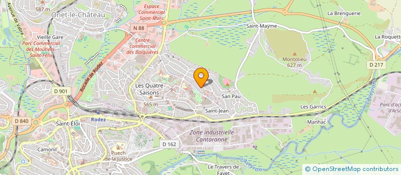 localisation de l'entreprise ASSISTANCE POUR LE RESPECT DE L ANIMAL à ONET-LE-CHATEAU