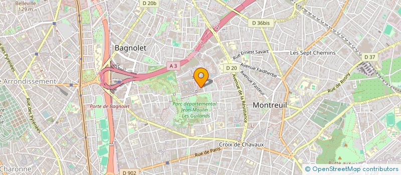 localisation de l'entreprise ASSISTANCE PROTECTION CYNOPHILE à MONTREUIL