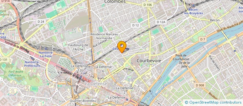 localisation de l'entreprise ASSISTANCE-PROTECTION-NETTOYAGE à COURBEVOIE