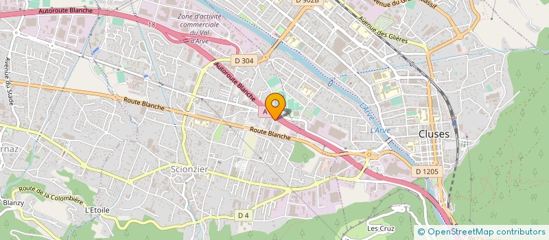 localisation de l'entreprise ASSISTANCE QUALITE CONTROLE  SCIONZIER