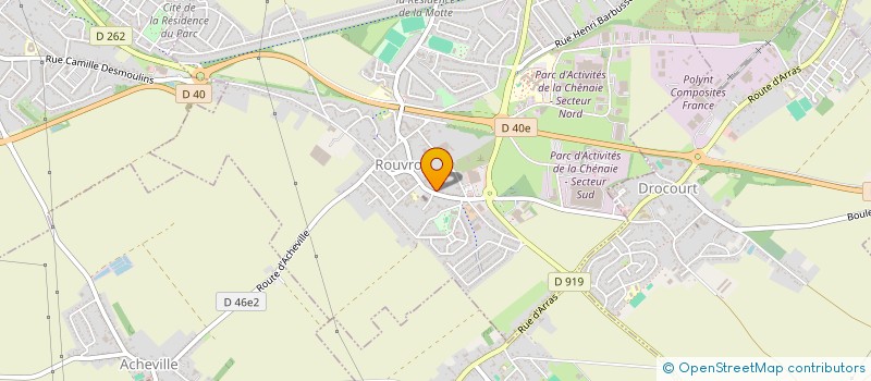 localisation de l'entreprise ASSISTANCE RADIO NORD  ROUVROY